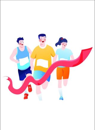 跑步的大学生图片