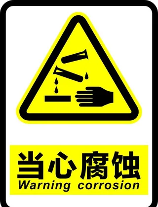 当心腐蚀图片