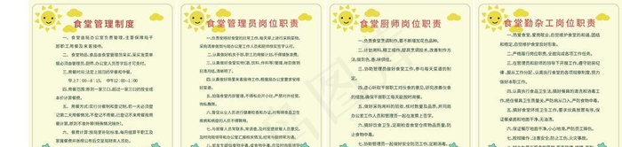学校餐厅管理制度图片