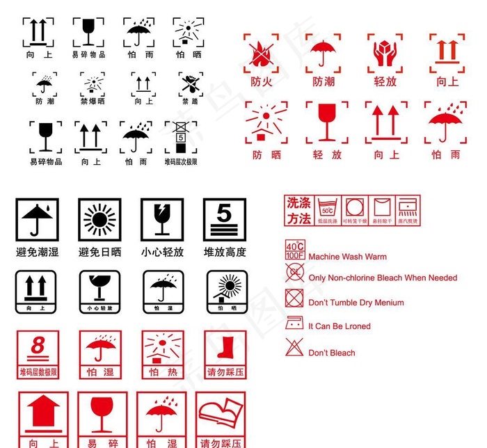包装公共标识图片
