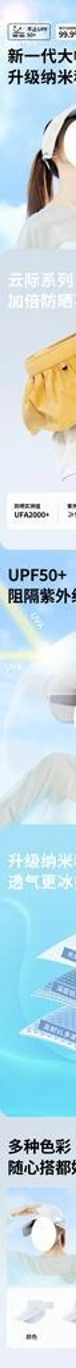 防晒帽详情图片