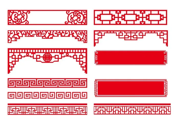 中国风边框图片cdr矢量模版下载