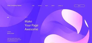 紫色动感海报banner图片