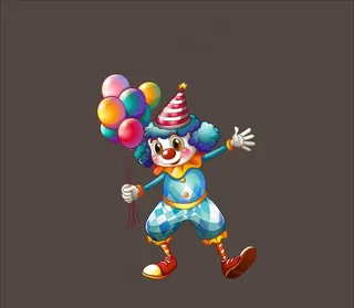 矢量卡通小丑图片