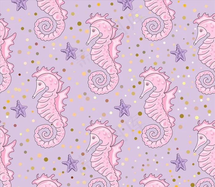 海马图片ai矢量模版下载