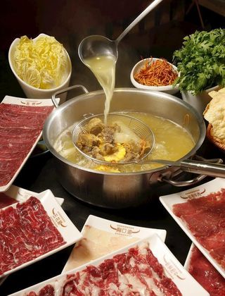 潮汕牛肉火锅图片