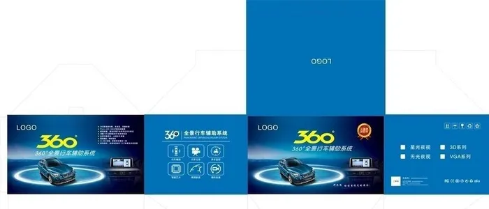 360全景包装图片cdr矢量模版下载