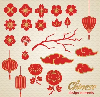 新年矢量元素图片