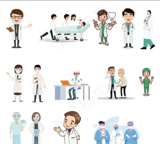 卡通医生图片