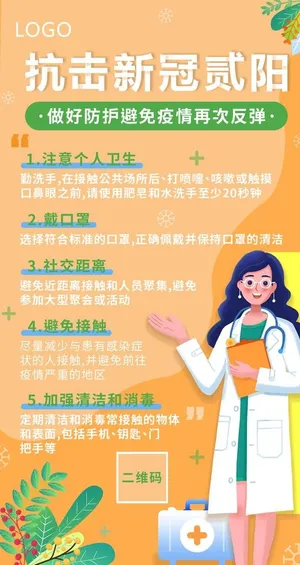 抗击新冠,疫情防控海报,个人防控,