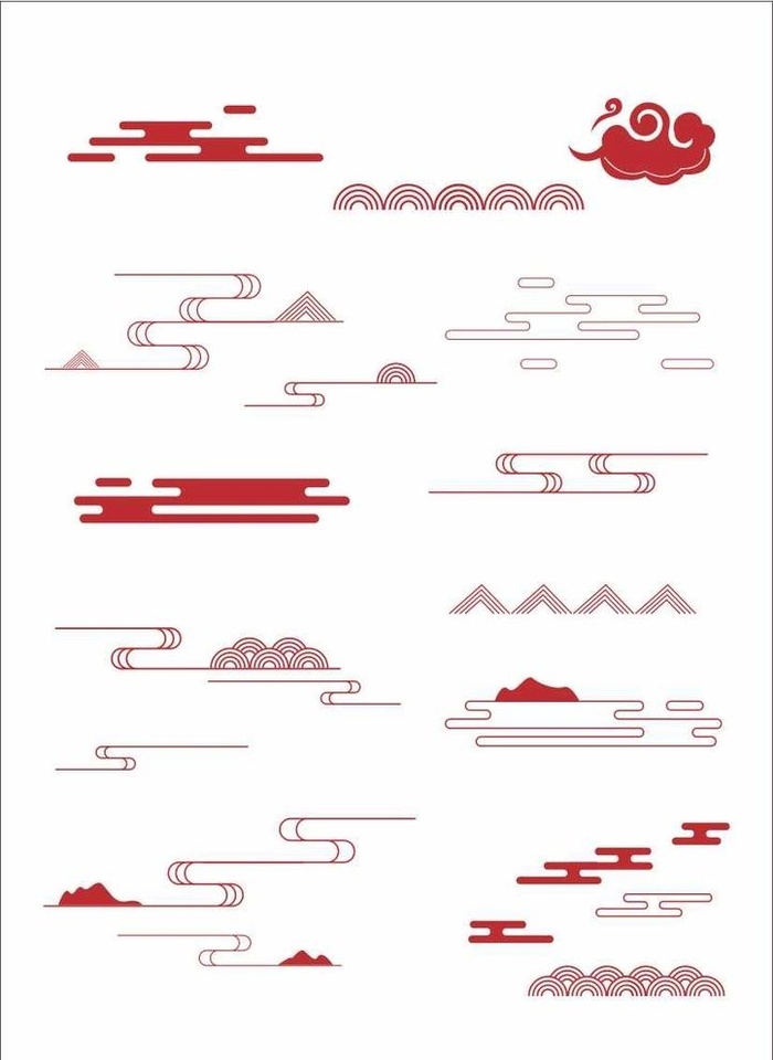 祥云图片cdr矢量模版下载