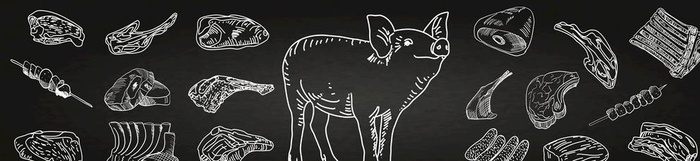 猪 猪肉 食材图片ai矢量模版下载