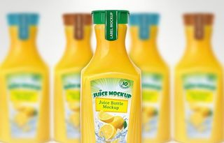 饮料瓶包装样机图片