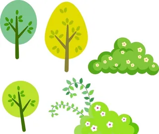 卡通树木图片