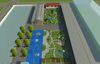 幼儿园鸟瞰图片