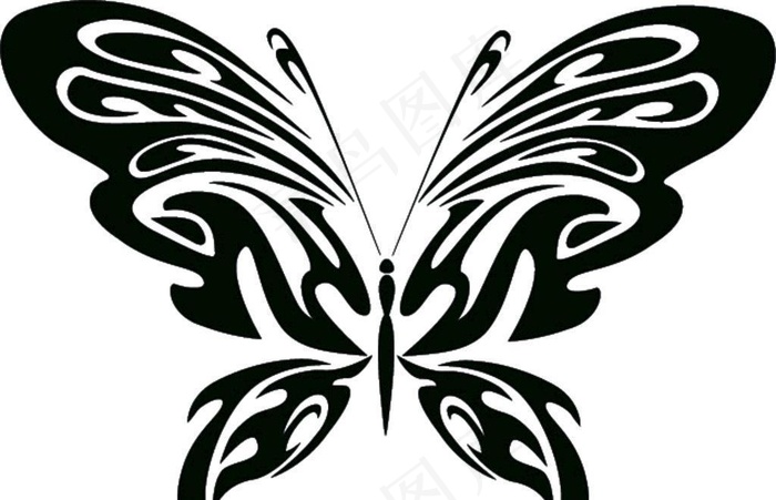 蝴蝶卡通矢量素材插画图片ai矢量模版下载