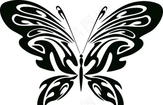 蝴蝶卡通矢量素材插画图片