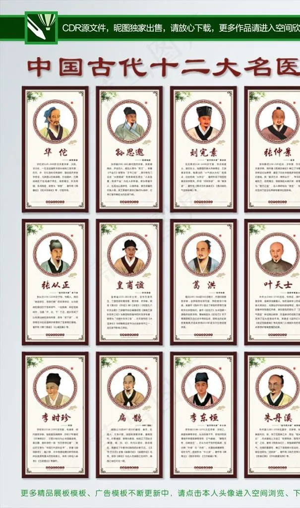 名医展板,十大名医,名医,十大名医cdr矢量模版下载