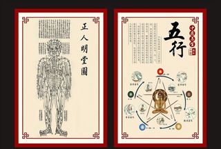 中医养生穴位五行挂图图片