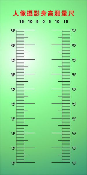 人像身高测量尺图片