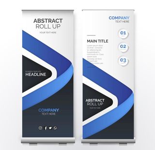 易拉宝模板图片