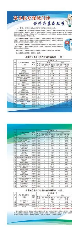 医疗保险门诊慢特病基本政策图片