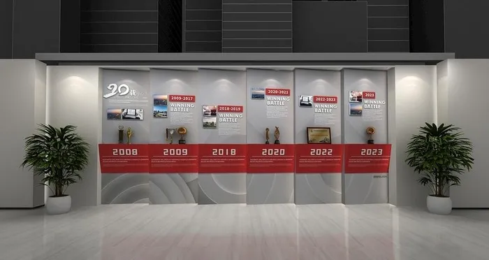 公司发展历程企业文化墙图片cdr矢量模版下载