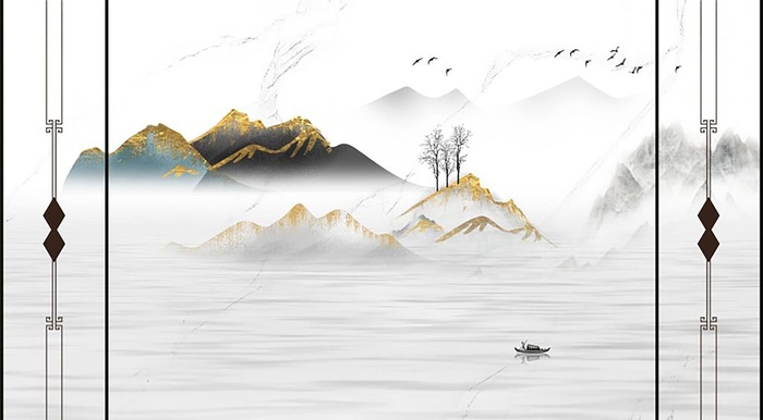 新中式背景图片(9000x5600)psd模版下载