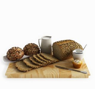 高精度逼真食物3D模型 带材质图片