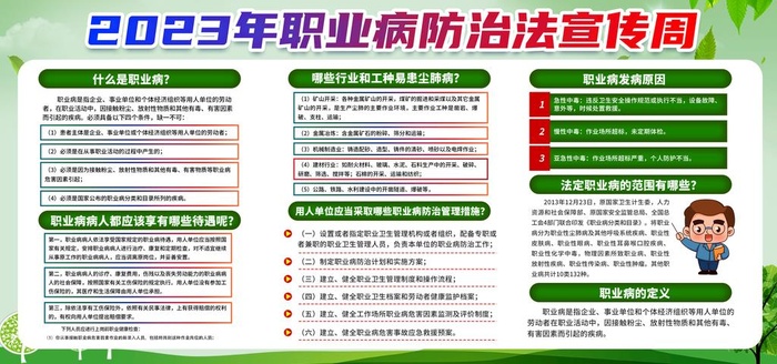 职业病防治法宣传周图片(3543x1772)psd模版下载
