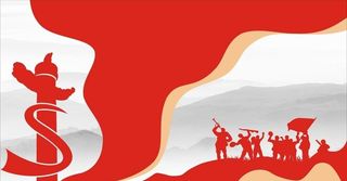 红军剪影,华表剪影,红色,胜利,红旗