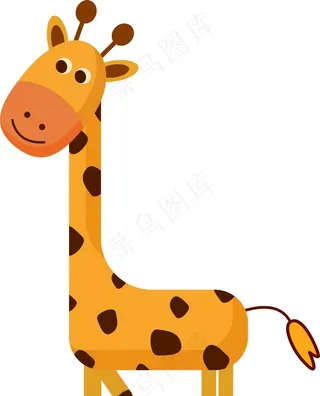 幼儿园装饰长颈鹿卡通画图片