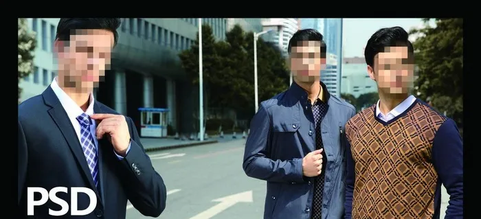 男装外景图片(4661x2268)psd模版下载