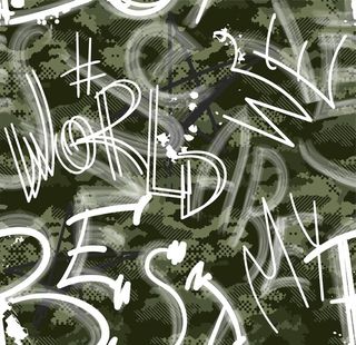 迷彩字母涂鸦图片