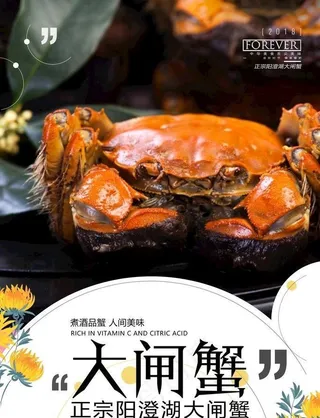 大闸蟹海报图片