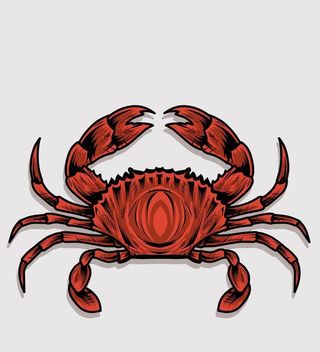 卡通螃蟹图片