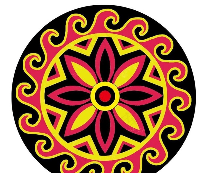 超高清（彝族文化图案）图片