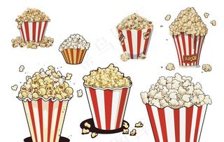 矢量卡通爆米花图片