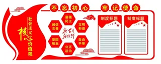 核心价值观飘带背景图片