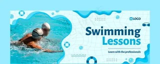 游泳横幅图片