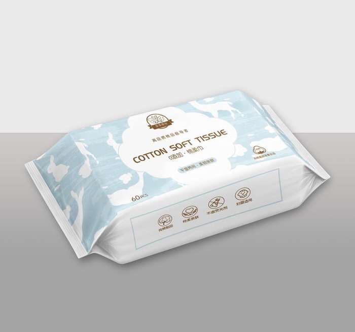 湿纸巾抽纸洗脸巾样机图片(5000x5000)psd模版下载