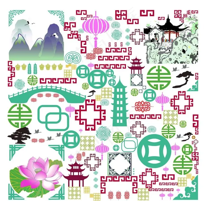 创意二维码插画图片ai矢量模版下载