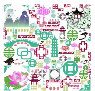 创意二维码插画图片