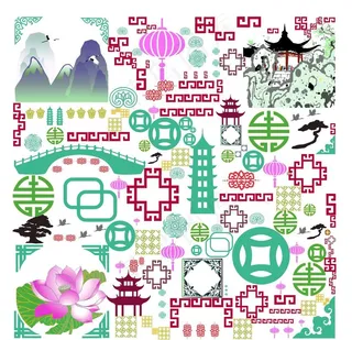 创意二维码插画图片