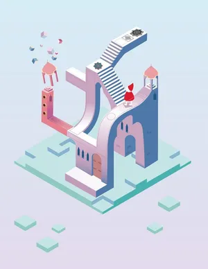 2.5D建筑插画图片