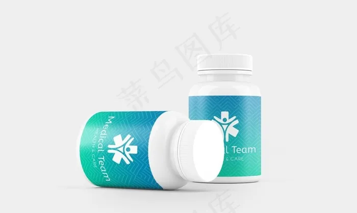 药瓶样机图片(1417x945)psd模版下载