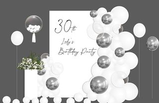 生日气球布置图片