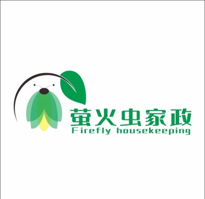 萤火虫家政logo图片cdr矢量模版下载