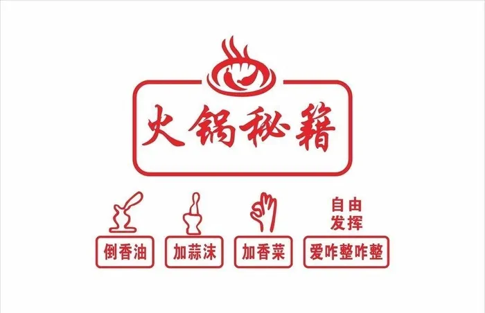 火锅形象墙 图片cdr矢量模版下载