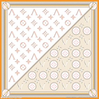 LV字母方巾图片